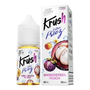 KRUSH Extra Freeze Mangosteen Peach 35mg on white background