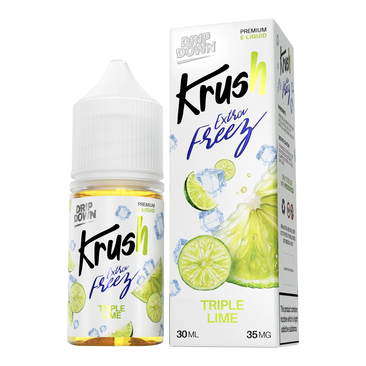 KRUSH Extra Freeze Triple Lime 35mg on white background