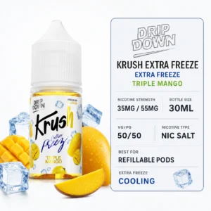 KRUSH Extra Freeze Triple Mango 30ml nic salt specifications