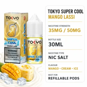 Tokyo Super Cool Mango Lassi 30ml nic salt specifications
