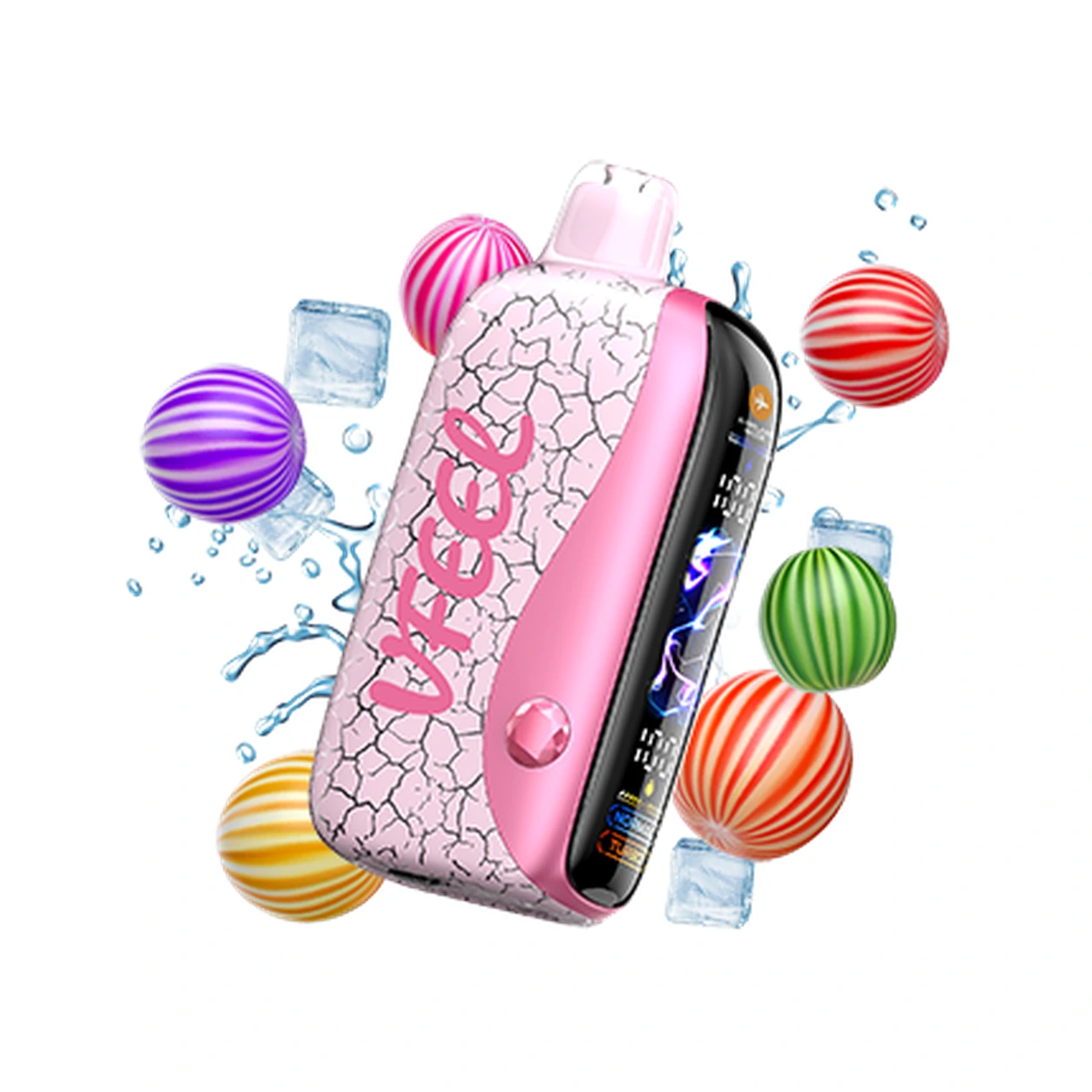 VFEEL MUSE 50000 Bubble Pop disposable vape on white background