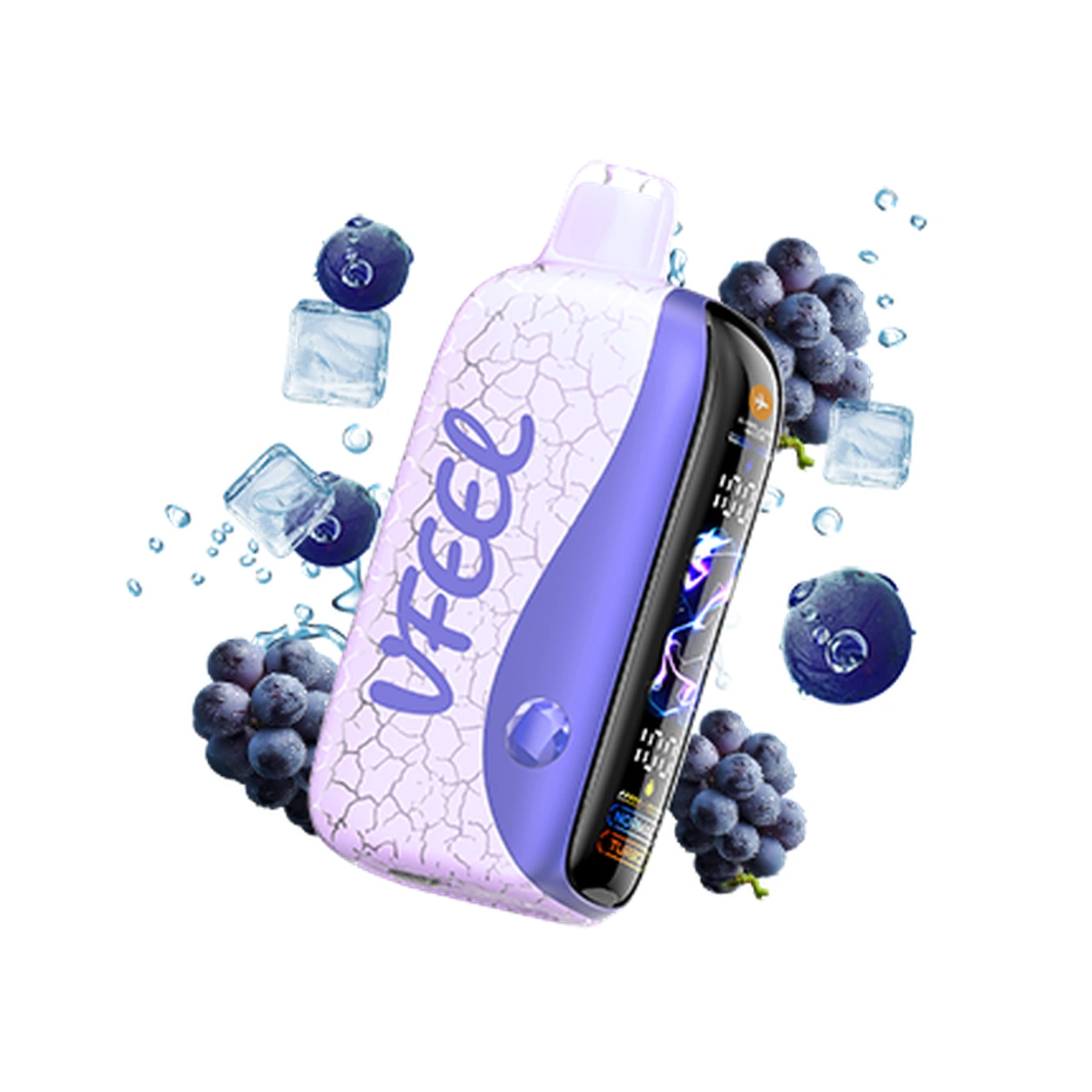 VFEEL MUSE 50000 Grape Slush disposable vape on white background