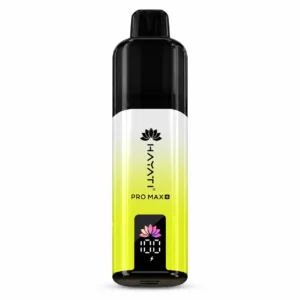 Hayati Pro Max Plus S Lemon and Lime 15000 puff disposable vape on white background