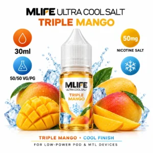 MLife Ultra Cool Salt - Triple Mango 30ml (50 mg) product specifications