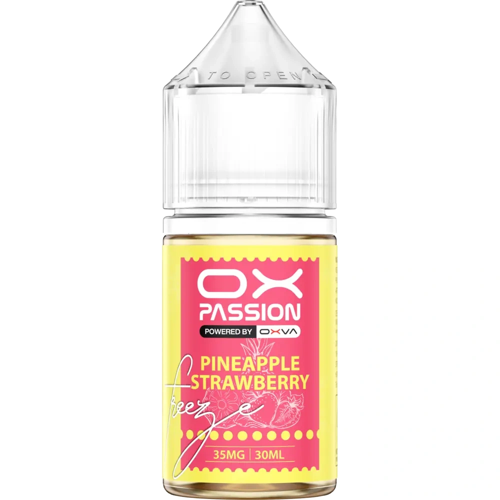 OX Passion Freeze Pineapple Strawberry 30ml salt nicotine e-liquid