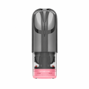 RELX Ultra Pod Lychee Iced 3 percent nicotine pod on white background