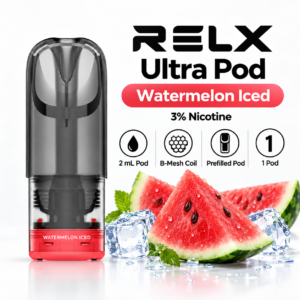 RELX Ultra Pod Watermelon Iced 3 percent nicotine specifications