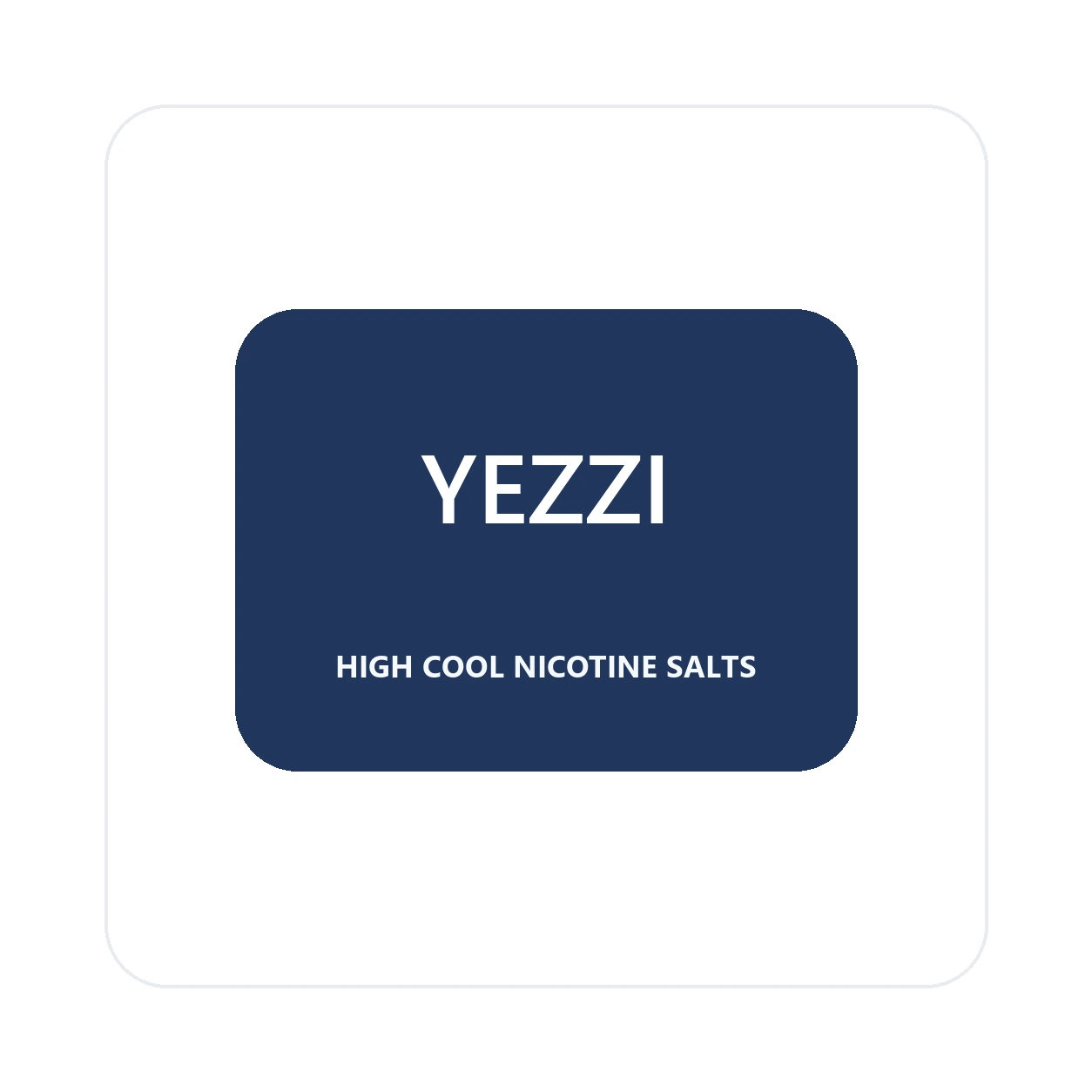 YEZZI brand label on white background