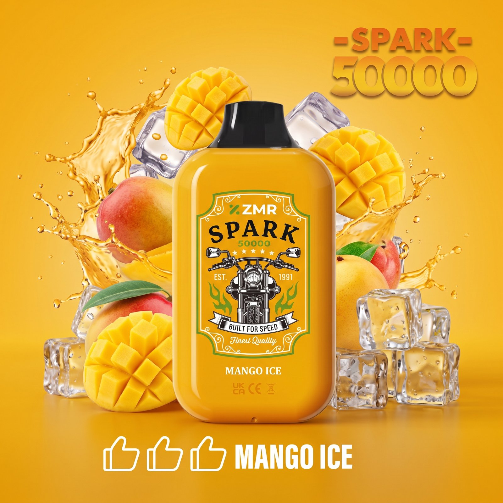 ZMR Spark Disposable Vape - Mango Ice (50mg) (50,000 Puffs)
