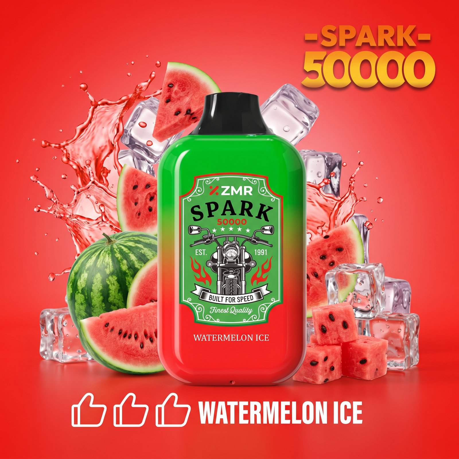 ZMR Spark Disposable Vape - Watermelon Ice (50mg) (50,000 Puffs)