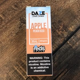 7 Daze Salt - ICED Reds Apple Peach 30ml (30, 50 mg) photo review