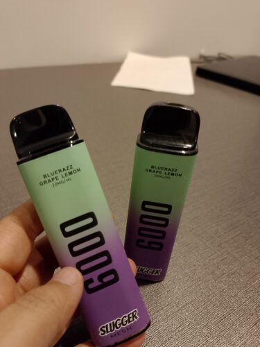 Slugger Disposable Vape - Bluerazz Grape Lemon Ice (20, 40 mg) (6000 Puffs) photo review