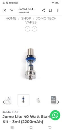 Jomo Lite 40 Watt Starter Kit – 3ml (2200mAh) photo review